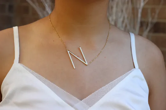 18K Gold-Filled Letter Necklace