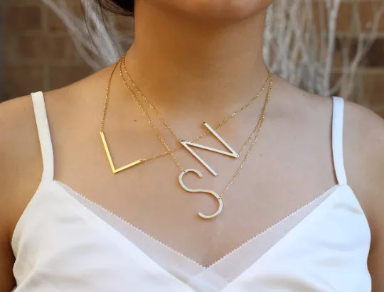 18K Gold-Filled Letter Necklace