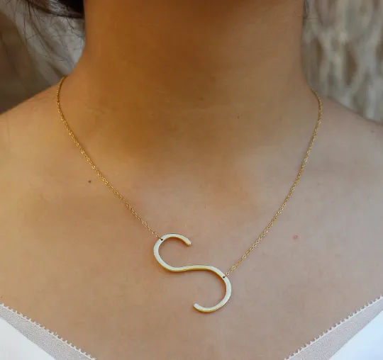 18K Gold-Filled Letter Necklace