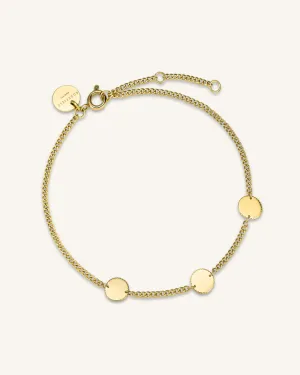 3 Coin Bracelet