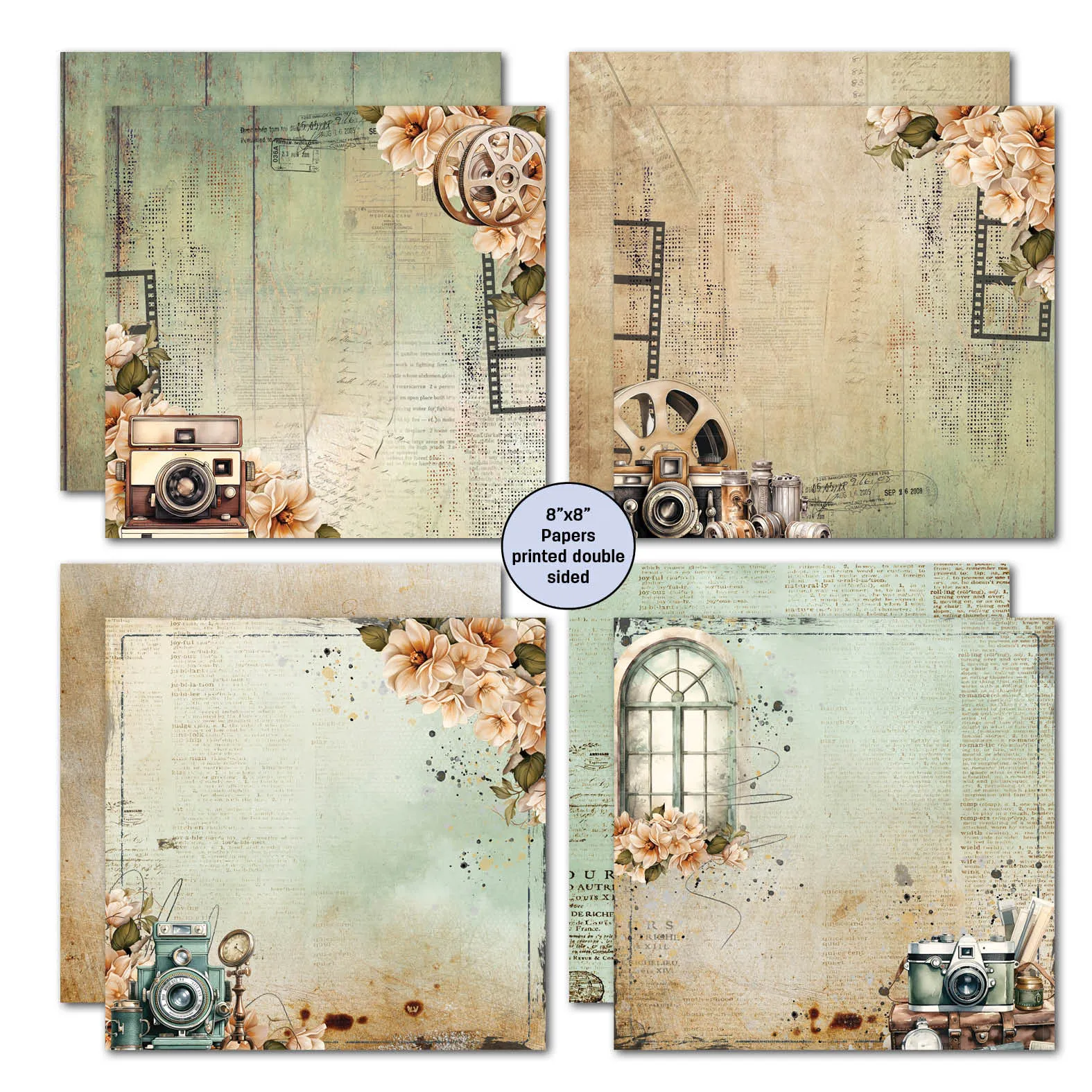 3Quarter Designs Captured Moments 8x8 Paper Pack