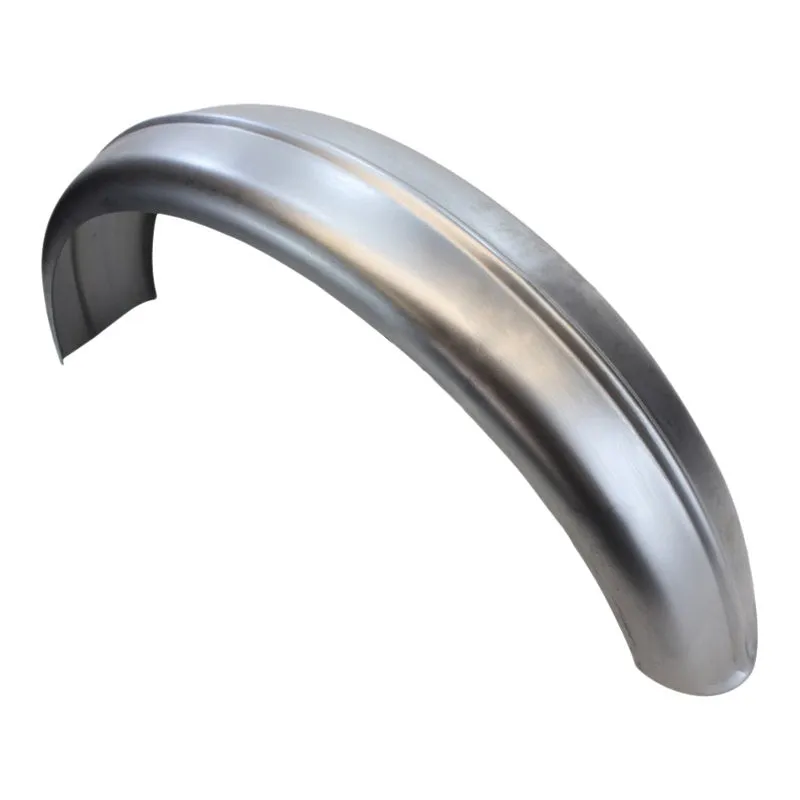 5" Wide Raw Steel Ribbed Bobber Fender