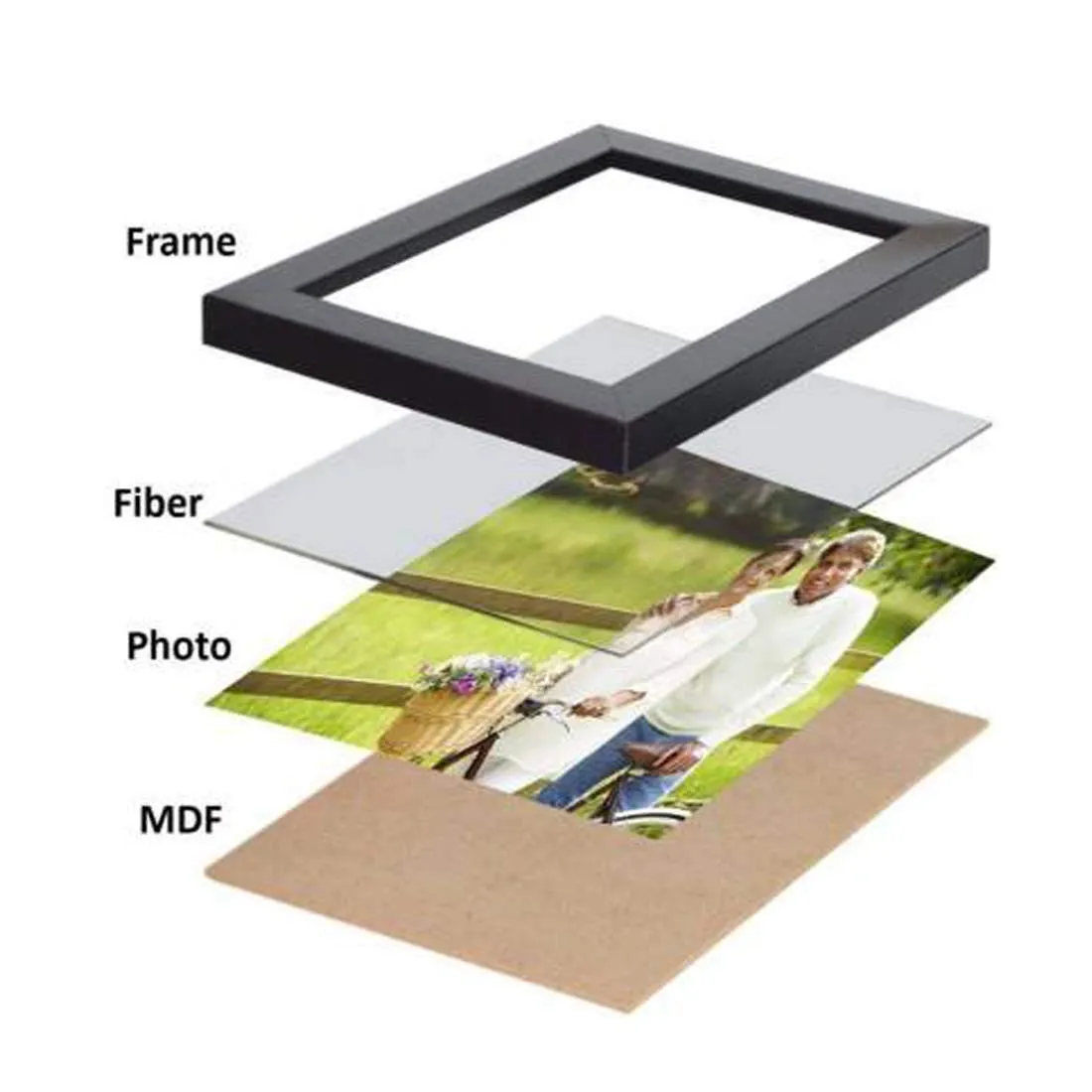 AG CRAFTS A4 Size Photo Frame For Wall Black Picture Frame For Home and Office Decoration (Black-A4-10 Frame)