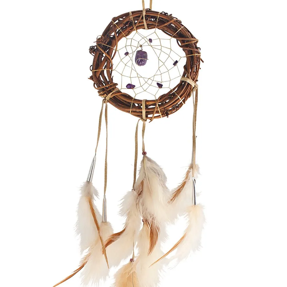 Amethyst & Twig Dreamcatcher 6"