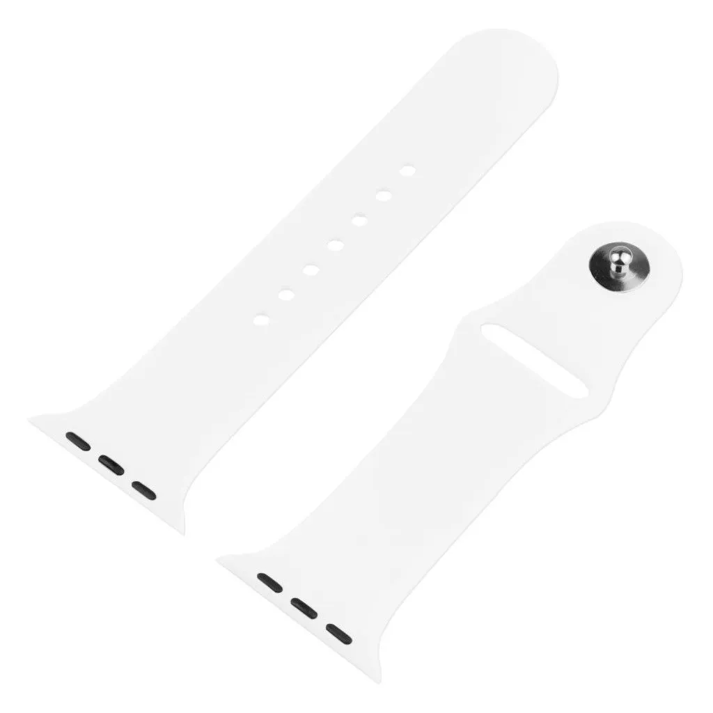 Apple Watch Series 3/2/1 42mm cover with tempered glass   watch band - White