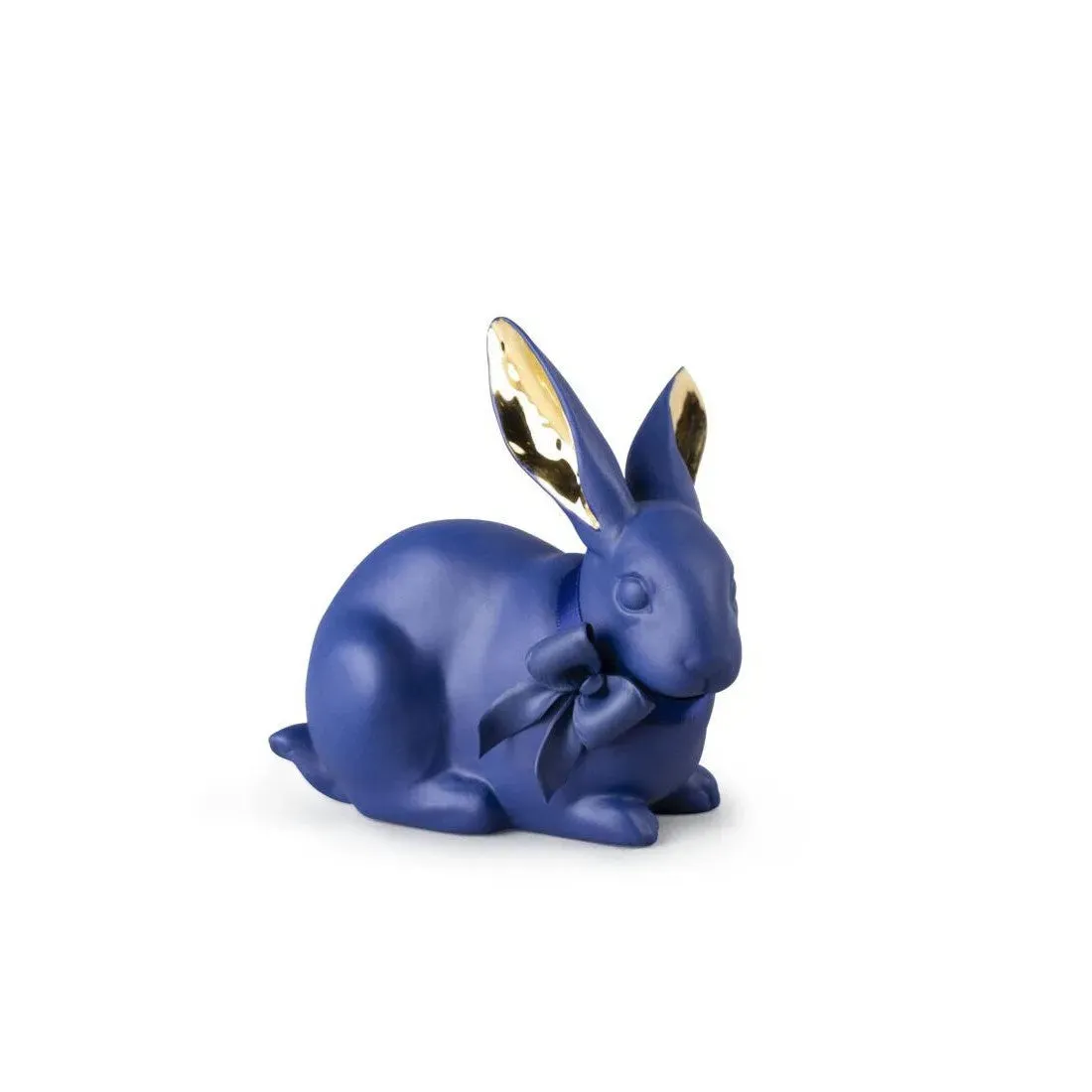 Attentive Bunny - Blue-Gold (Lladro Special Order)