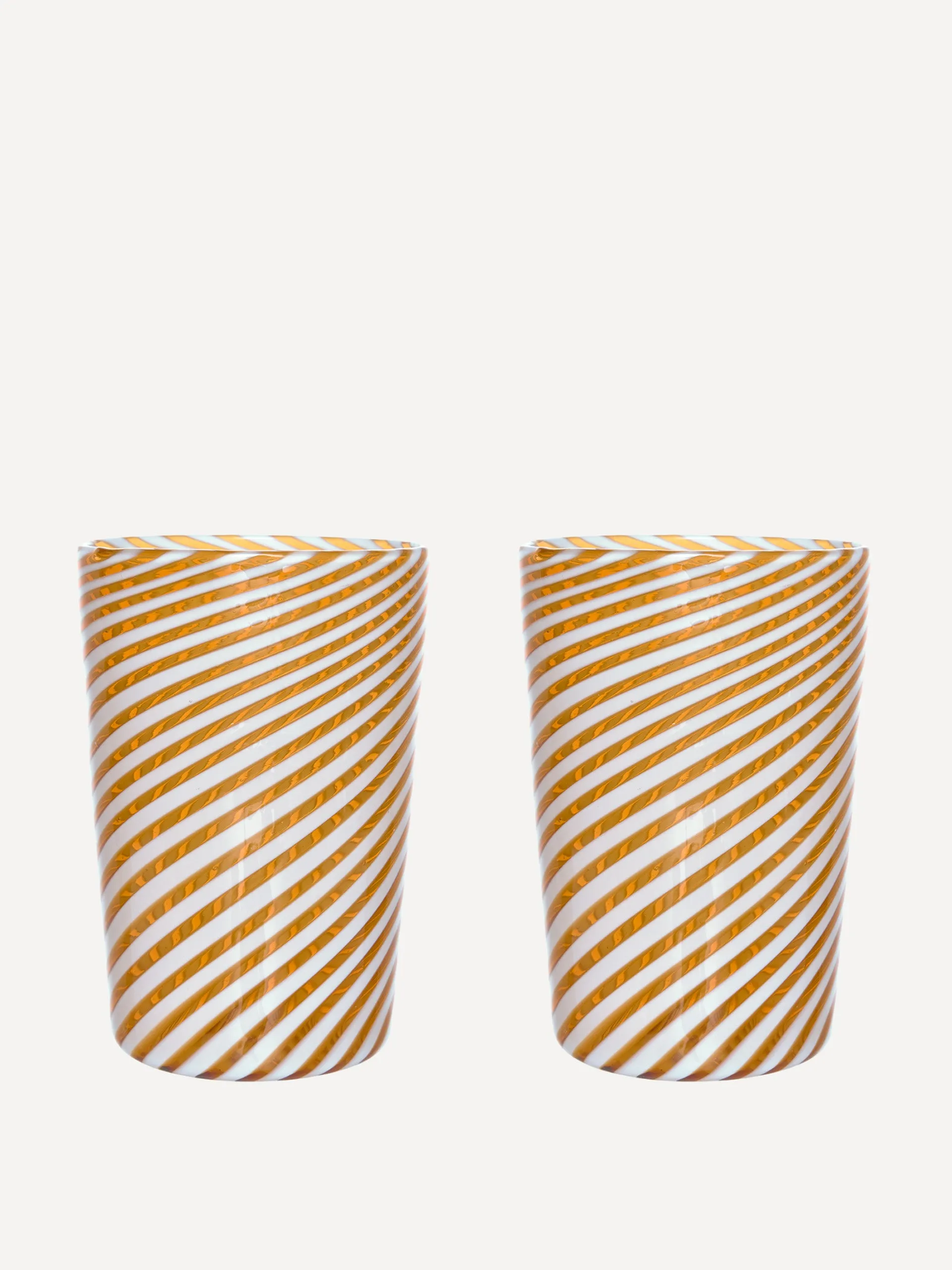 Autumn Murano swirl tumblers, set of 2