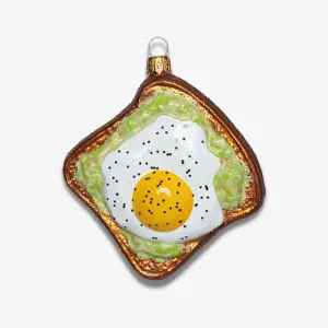 Avocado Toast with Egg Ornament