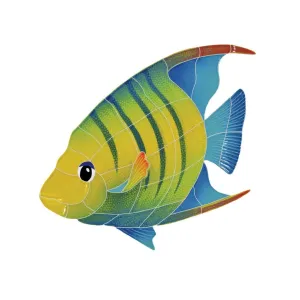 Banded Angelfish, Left - Pool Mosaic