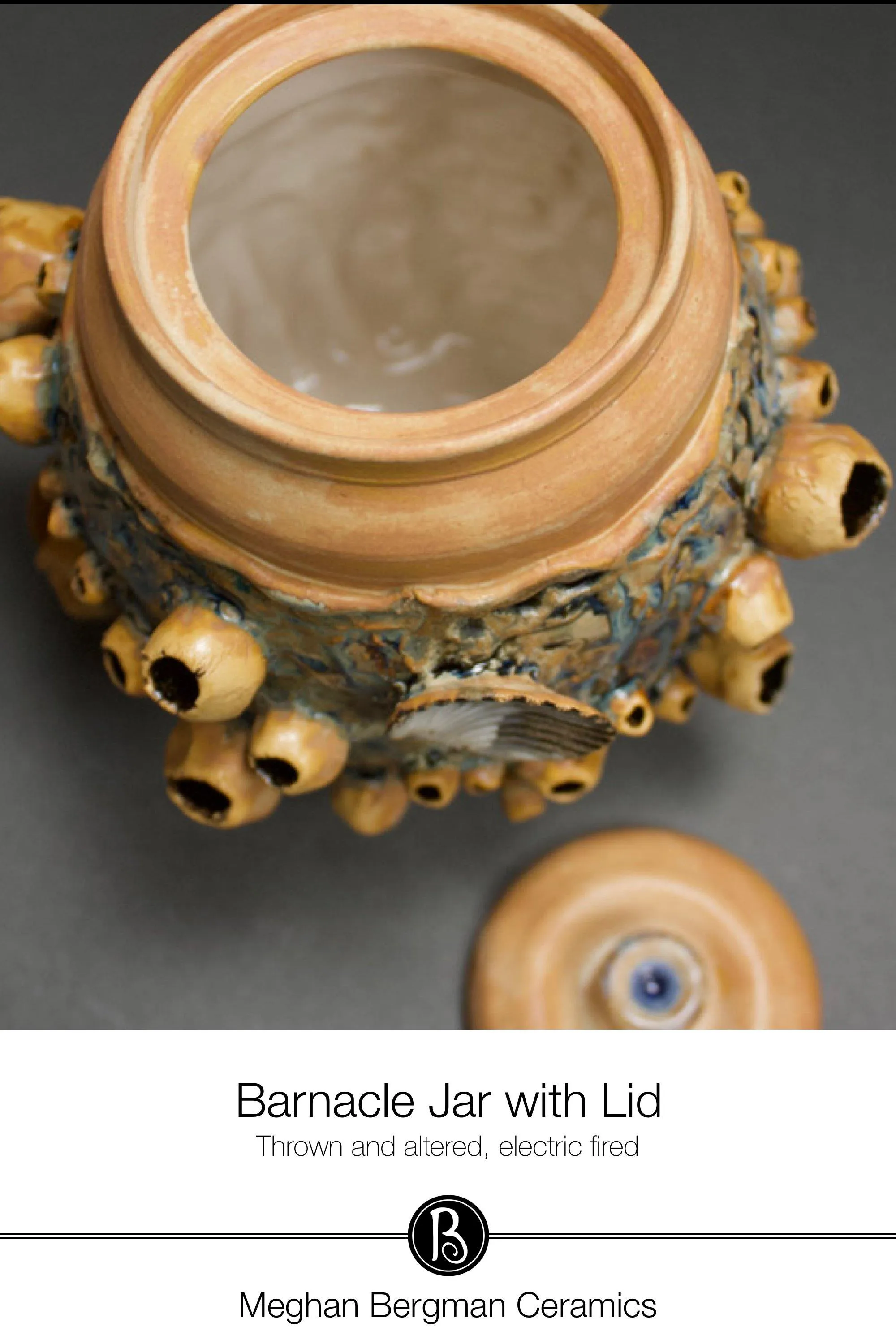 Barnacle Jar with Lid - Ocean Sunset