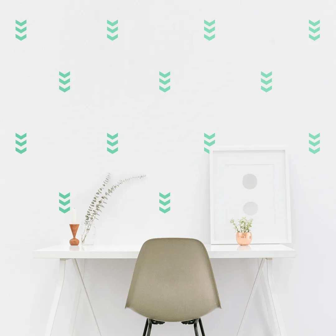 Chevron Pattern - Green