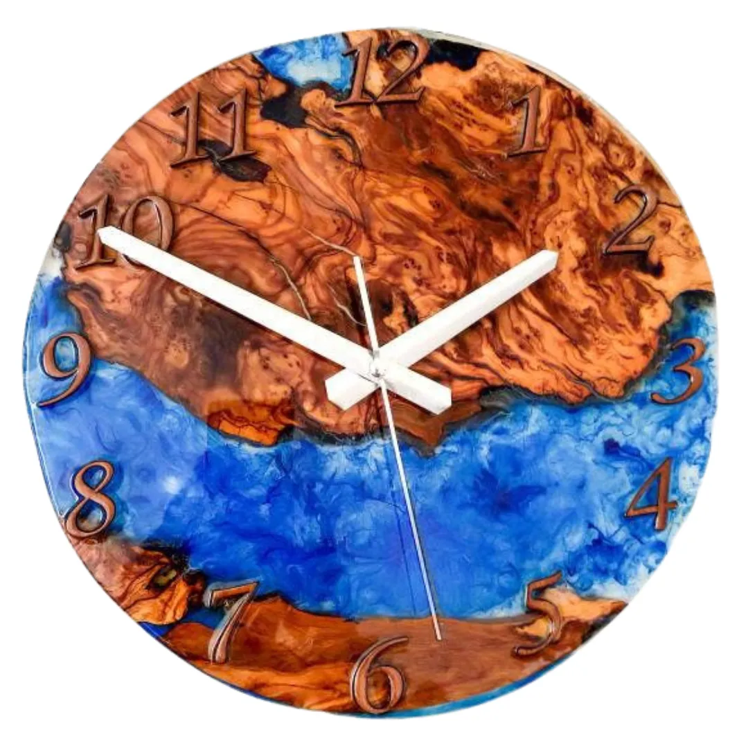 Clocks for wall, Resin Wall Clock, Wall Clock, Wall art, Wall Decor, Wooden Clock, Large wall clock, Large wall clock