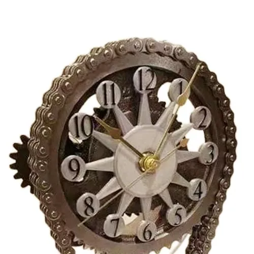 CLUB BOLLYWOOD Rotating Gear Clock Craft Table Clock Shelf Clock for Living Room Decoration|Home & Garden | Home Dcor | Clocks |1Rotating Gear Clock