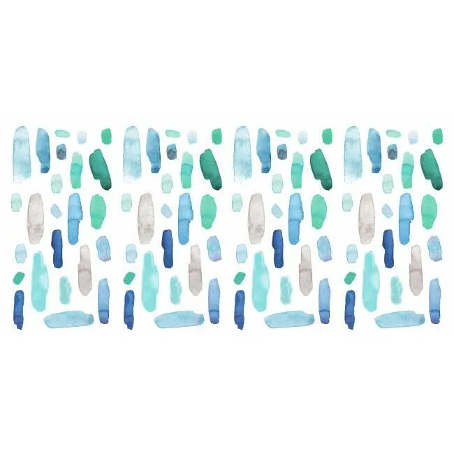 Cool Watercolor Swatch Peel and Stick Wall Decals