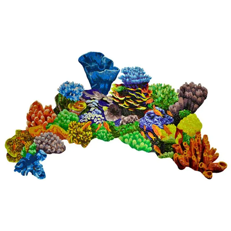 Coral Reef, Topview - Pool Mosaic