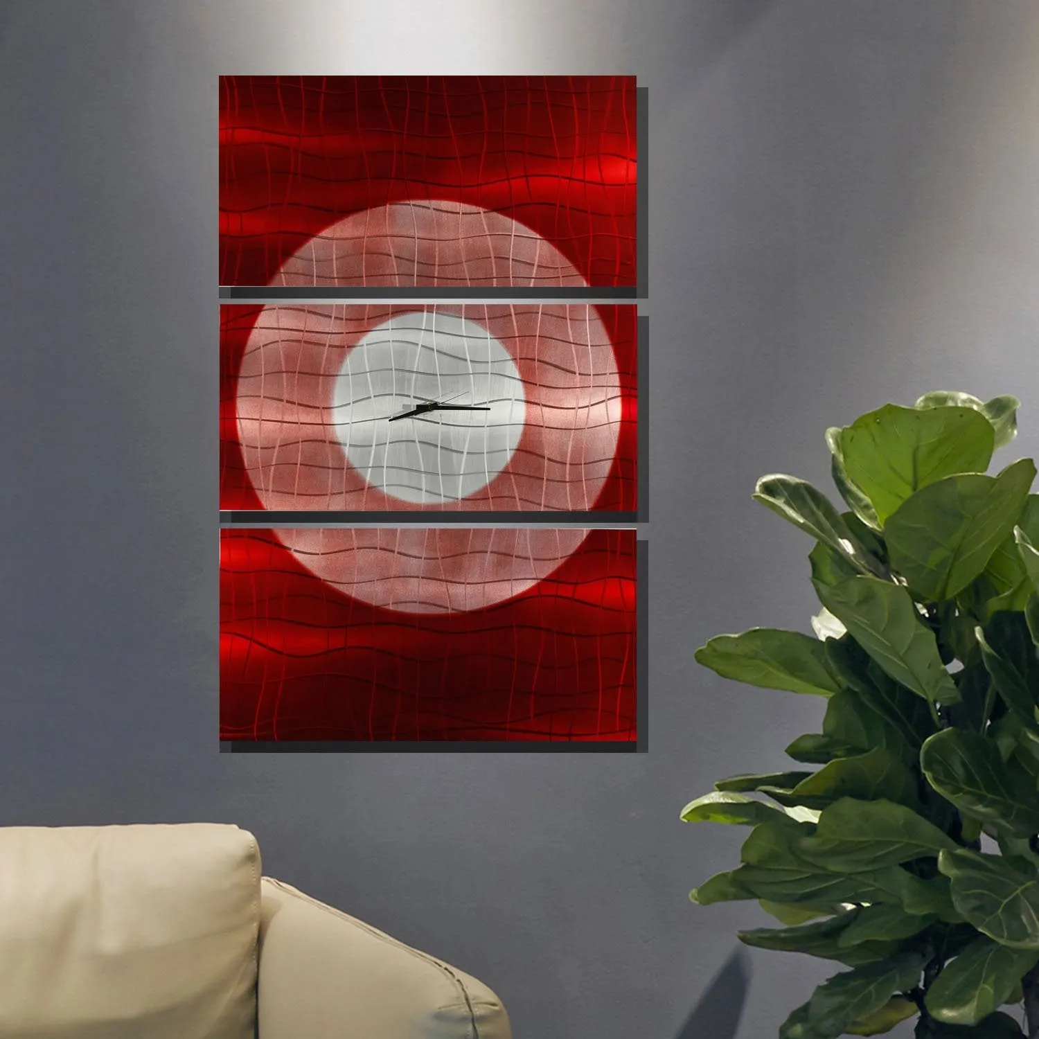 Crimson Moon Clock