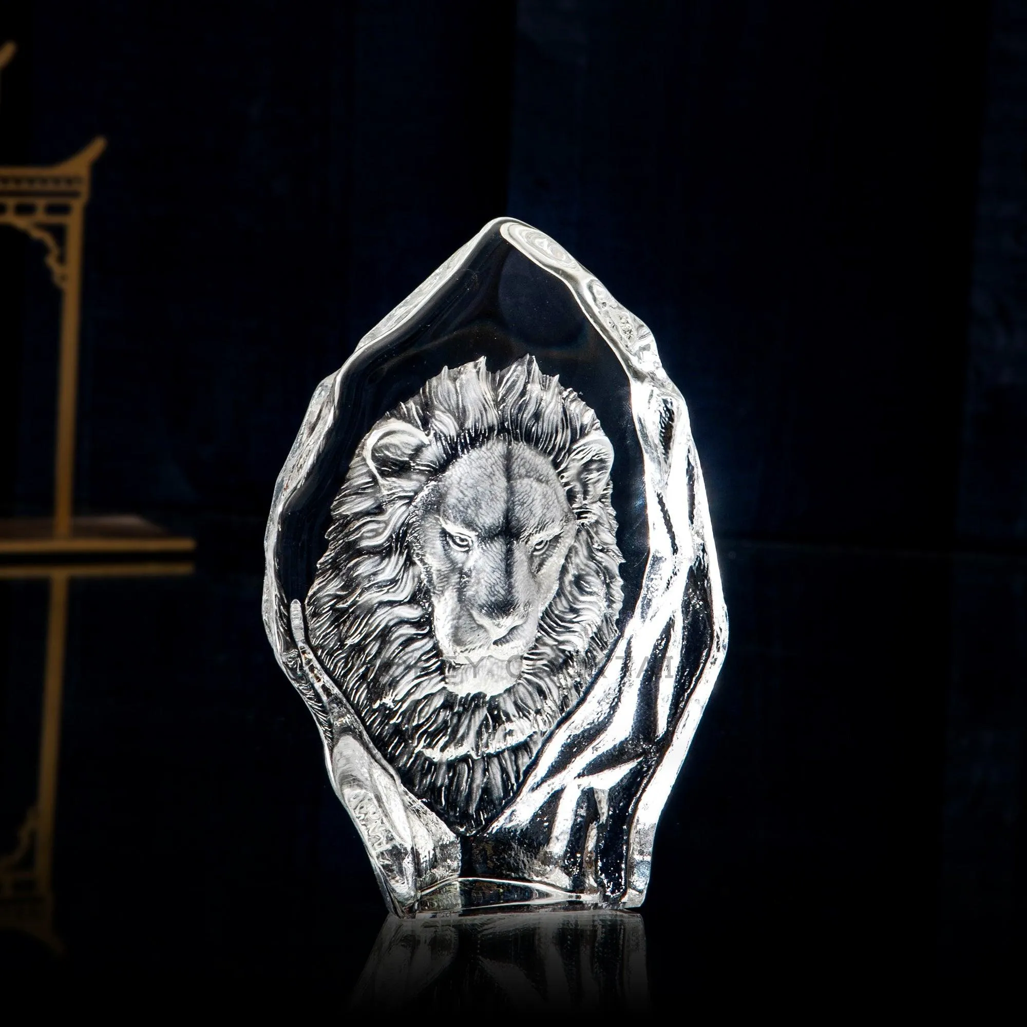 CRYSTAL LION FACE