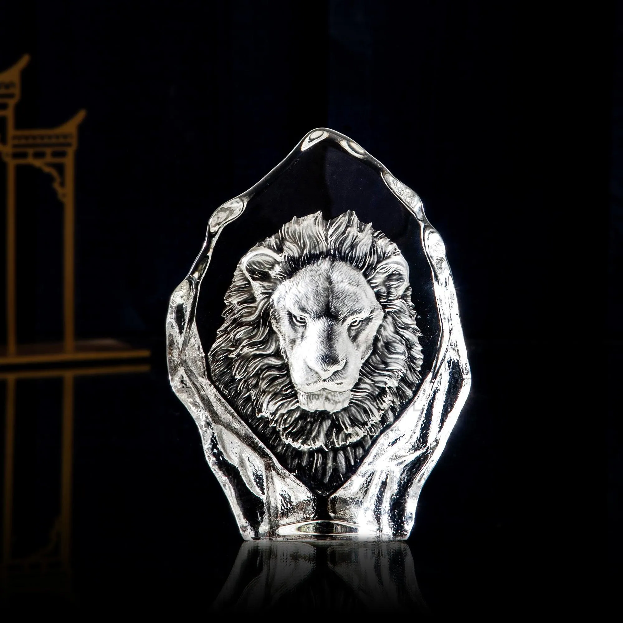 CRYSTAL LION FACE