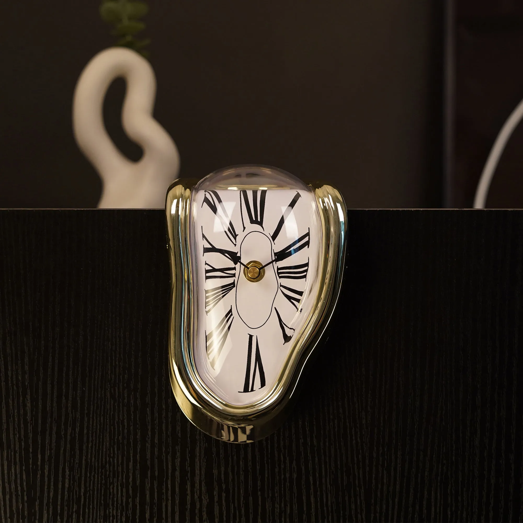 Dali Melting Clock for Decorative Home Office Shelf Desk Table Funny Creative Gift