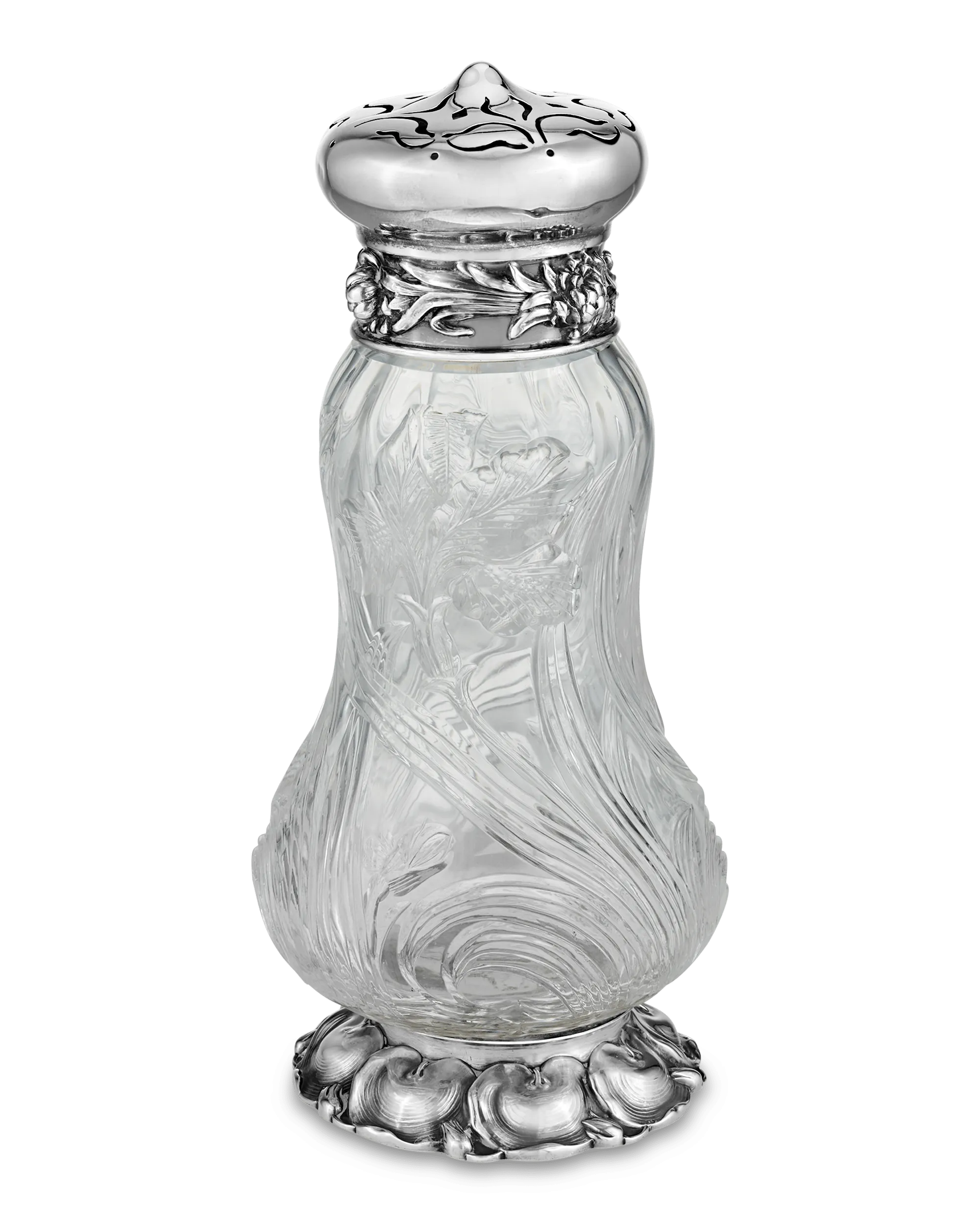 Engraved Muffineer Bottle by Hawkes