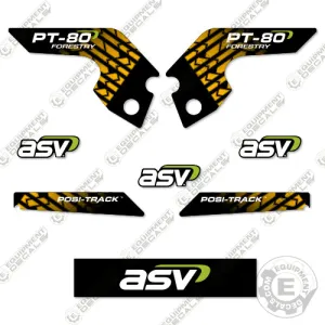 Fits ASV PT-80 Decal Kit (Custom Forestry) Skid Steer