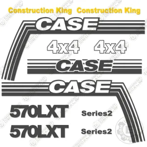 Fits Case 570LXT Decal Kit Backhoe