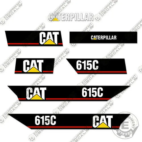 Fits Caterpillar 615C Decal Kit Elevating Motor Grader - Scraper