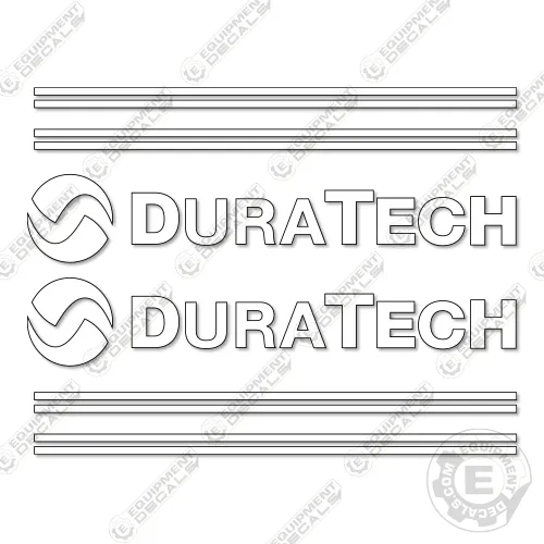 Fits Duratech HD-10 Drum Decal Kit Tub Grinder