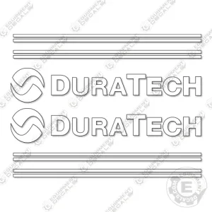 Fits Duratech HD-10 Drum Decal Kit Tub Grinder