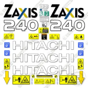 Fits Hitachi 240 Decal Kit Z-Axis Excavator