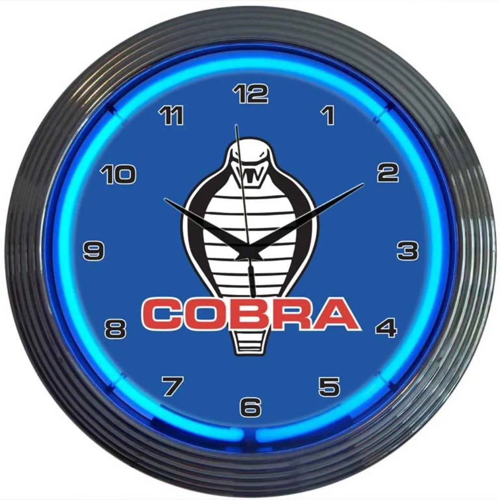 FORD COBRA NEON CLOCK