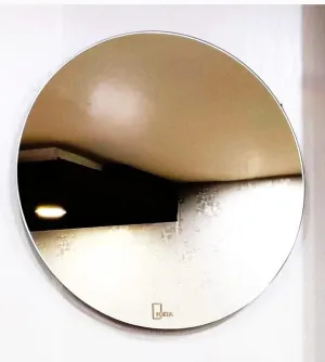 Forza Plane Mirror Glass Bathroom Wall - Home Decor Plain Mirror for Bedroom, Living Room, Dressing Room, Makeup Room, Wash Basin, Round Shape (Size - 56 x 56 CM)