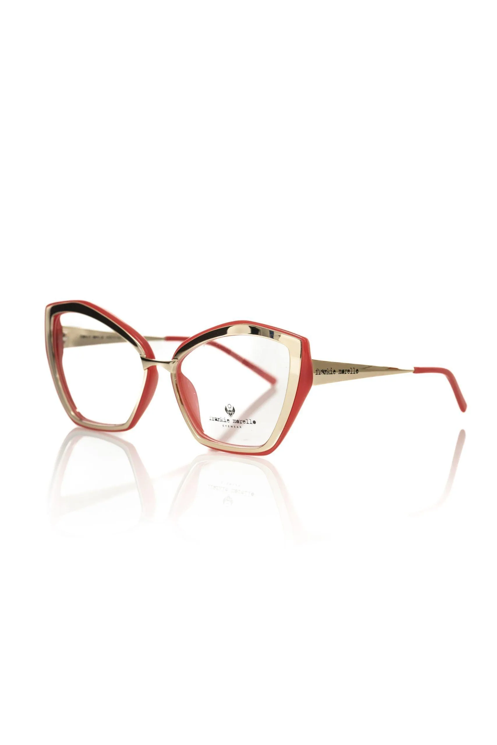 Frankie Morello Chic Butterfly Model Eyeglasses with Gold Accents