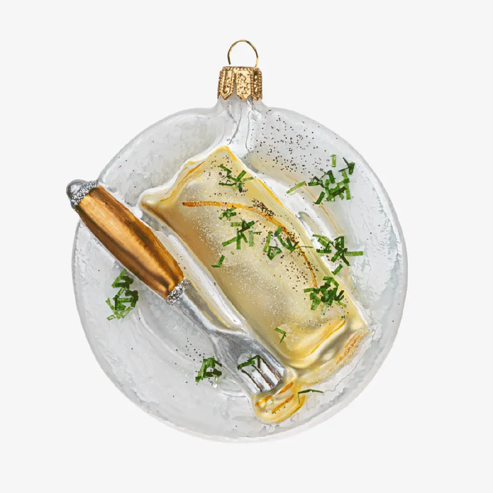 French Omelette with Chives Ornament