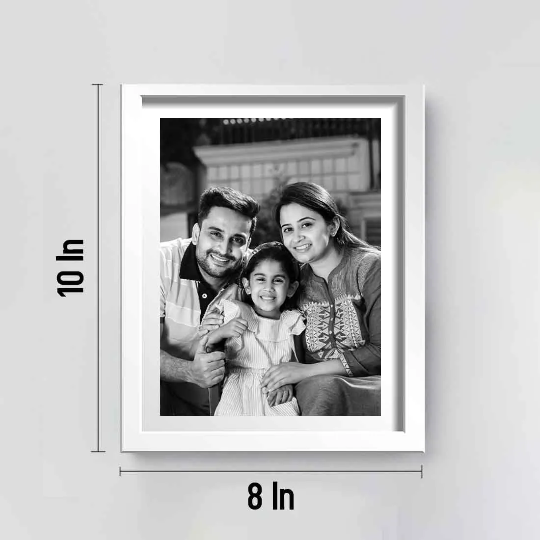 Gallery Wall Frames Personalized Black and White 8x10 inch Picture Frame (Set of 8)