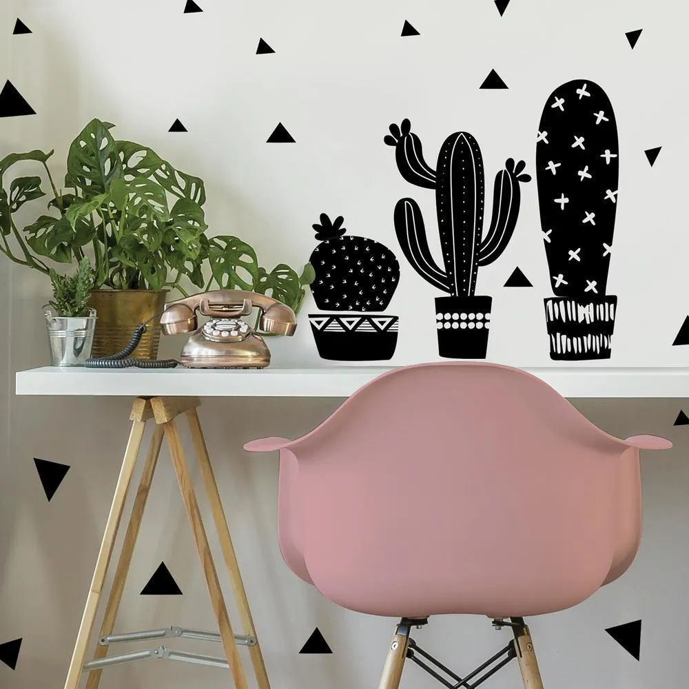 Geo Cactus Peel and Stick Wall Decals