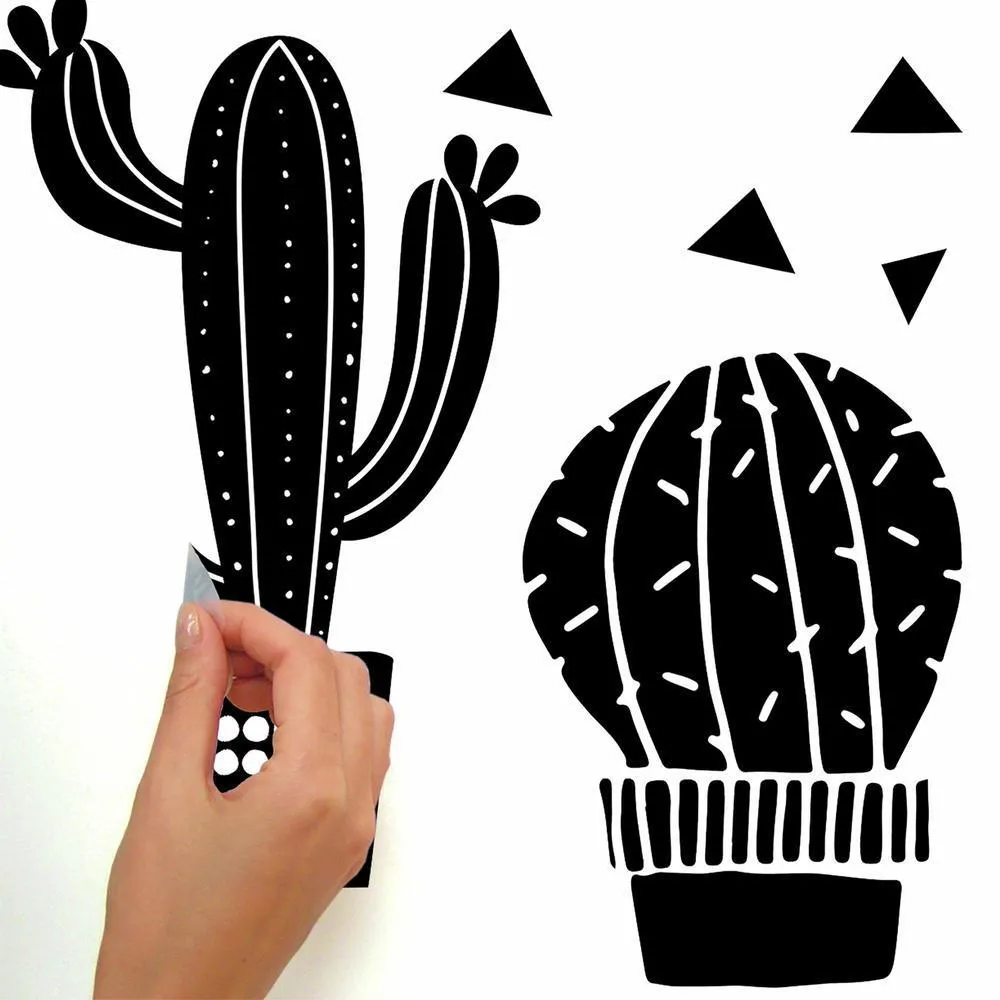 Geo Cactus Peel and Stick Wall Decals