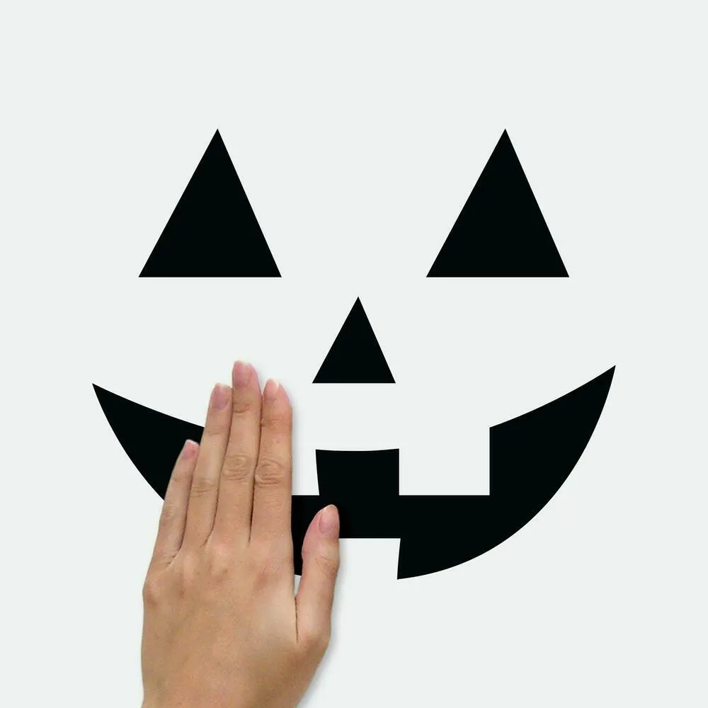 Halloween Pumpkin Faces Peel and Stick Wall Decals