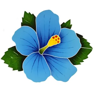 Hibiscus - Blue - Pool Mosaic