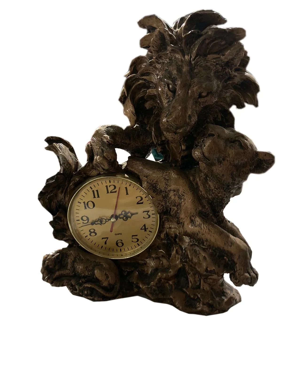 Imported Lion Clock Table Clock for Office , Home