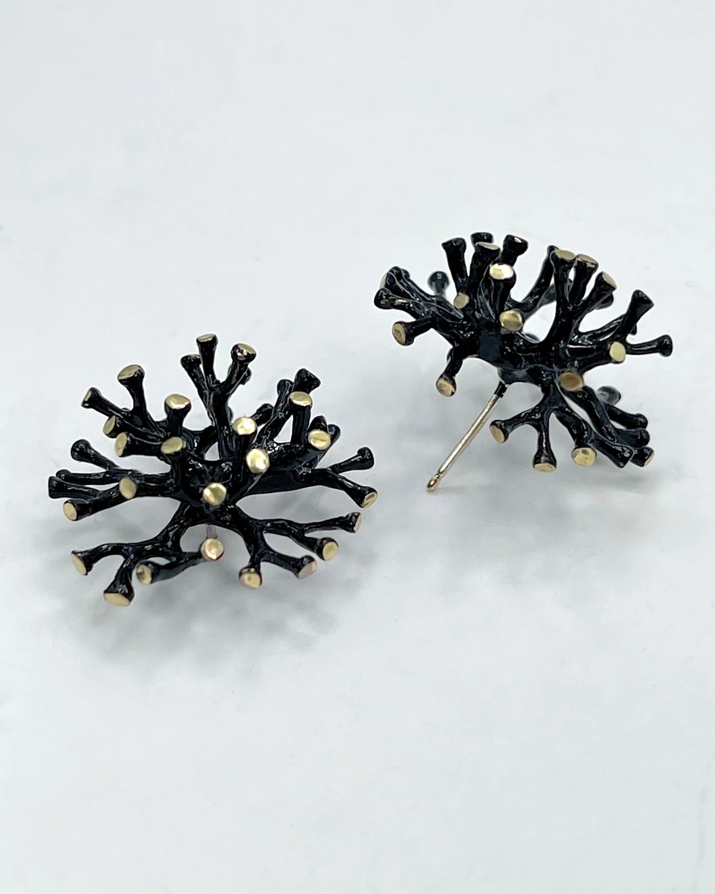 Julie Cohn Large Black Stamen Post Earrings