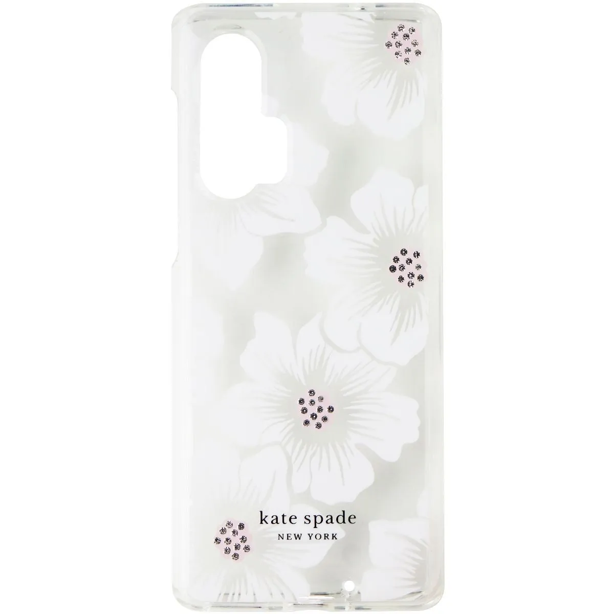 Kate Spade Hard Case for Motorola Edge  (2020) - Hollyhock Floral Clear/Cream