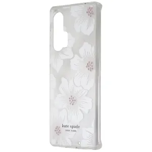 Kate Spade Hard Case for Motorola Edge  (2020) - Hollyhock Floral Clear/Cream