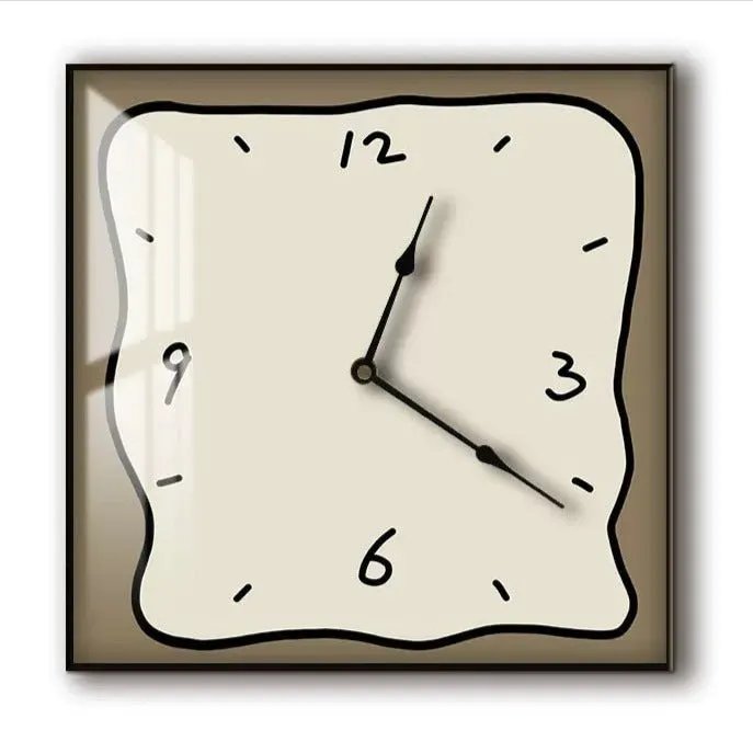 Korean Graffiti Cartoon Art Wall Clock