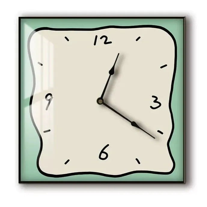 Korean Graffiti Cartoon Art Wall Clock