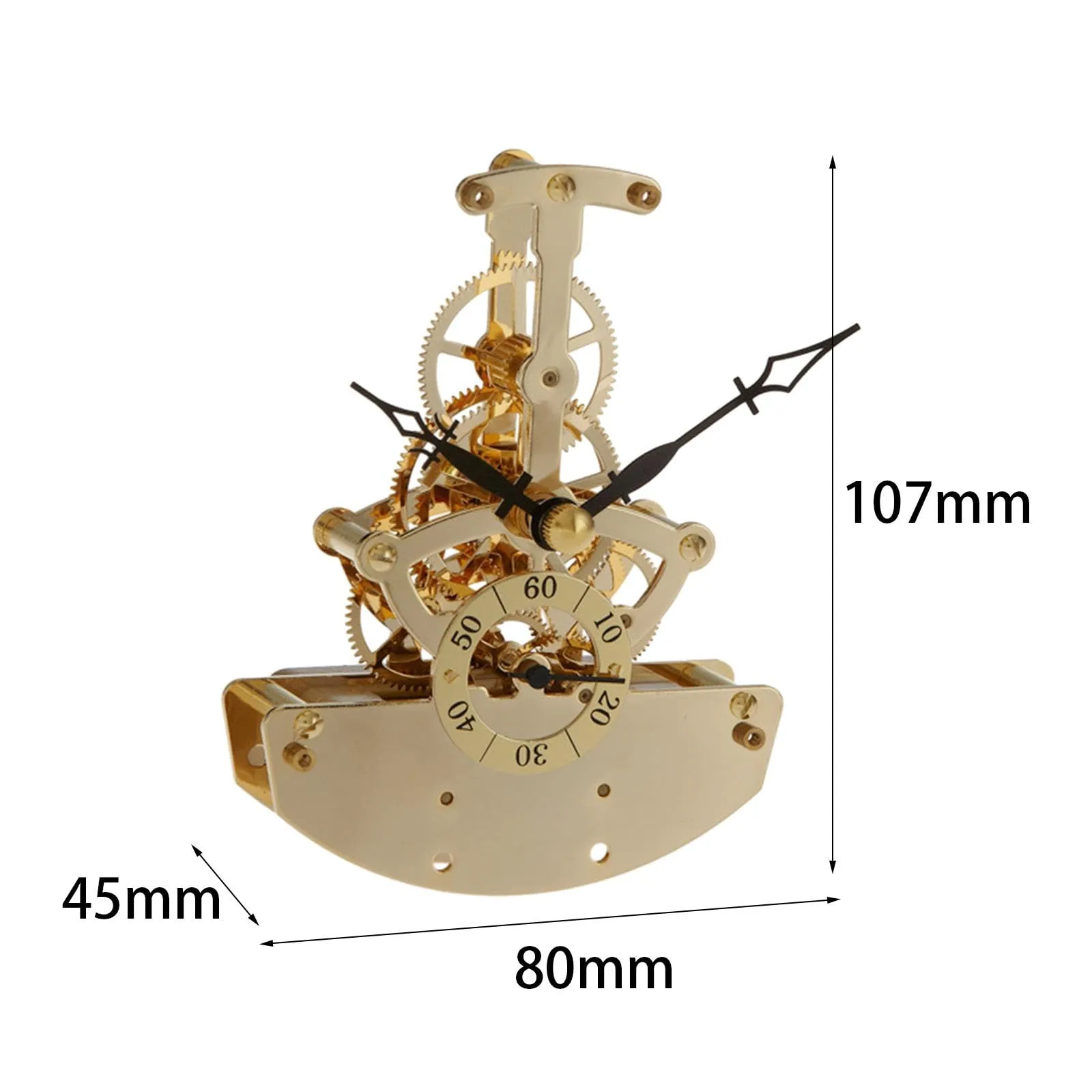 LOOM TREE® Moving Gear Clock Crafts Unique Clock Movement for Study Bedroom Living Room | 1 Gear Clock