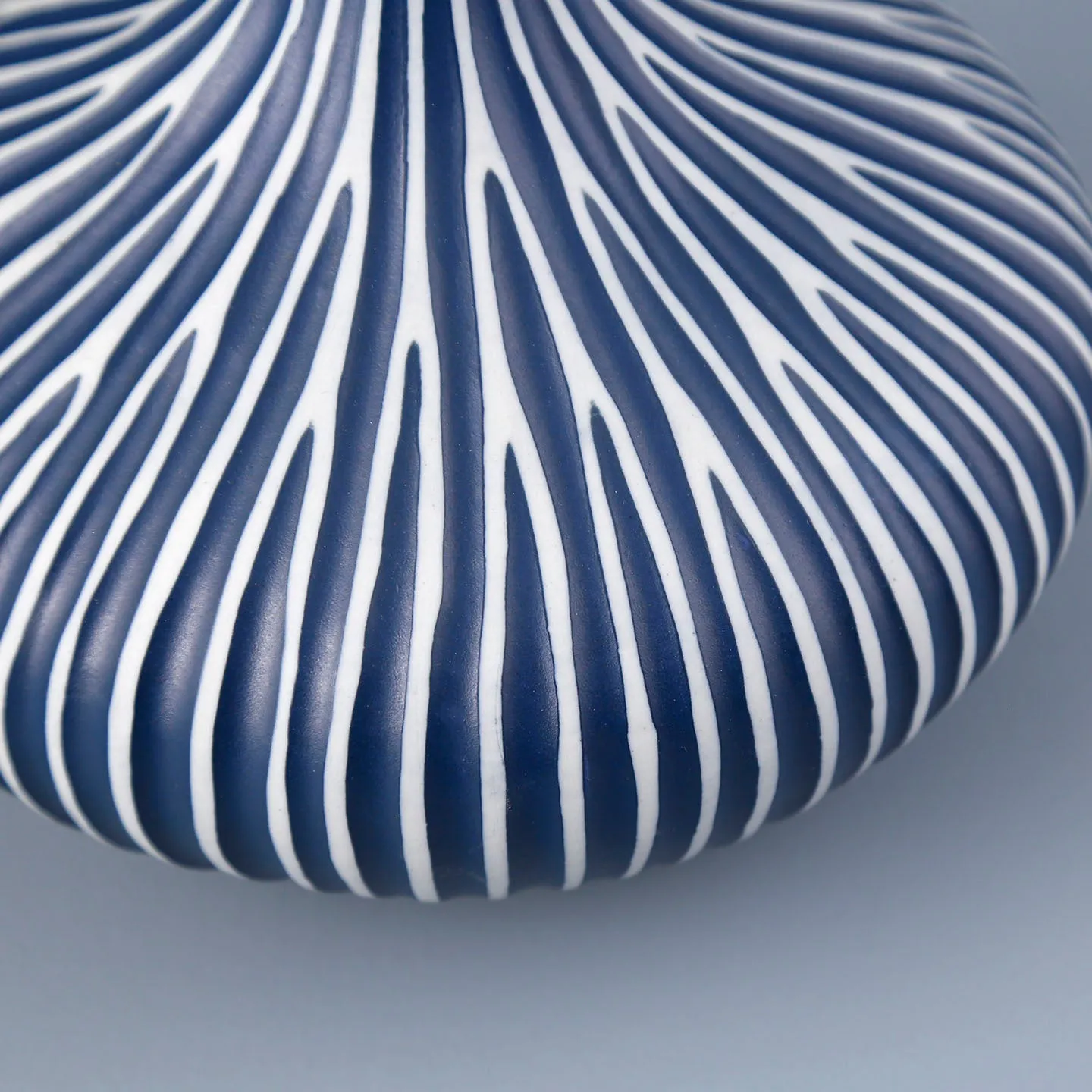 Monique Porcelain Vase / Blue Channels