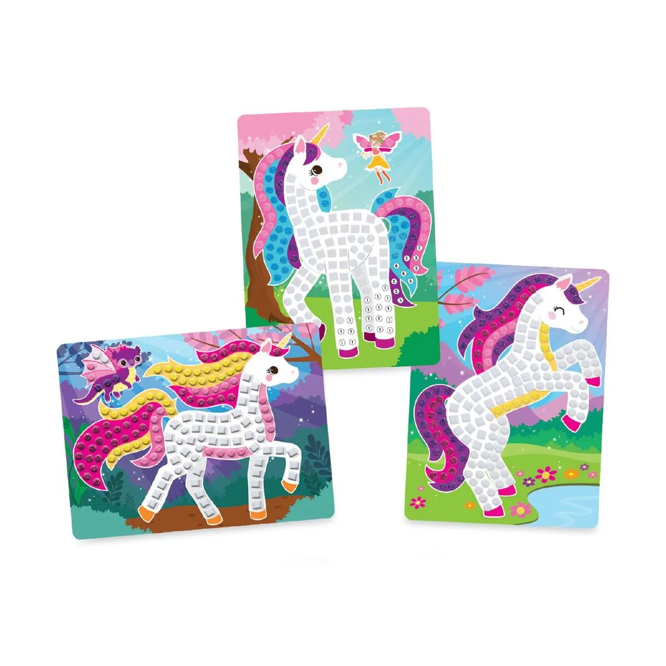 Orb Sticky Mosaics Travel Pack Unicorns