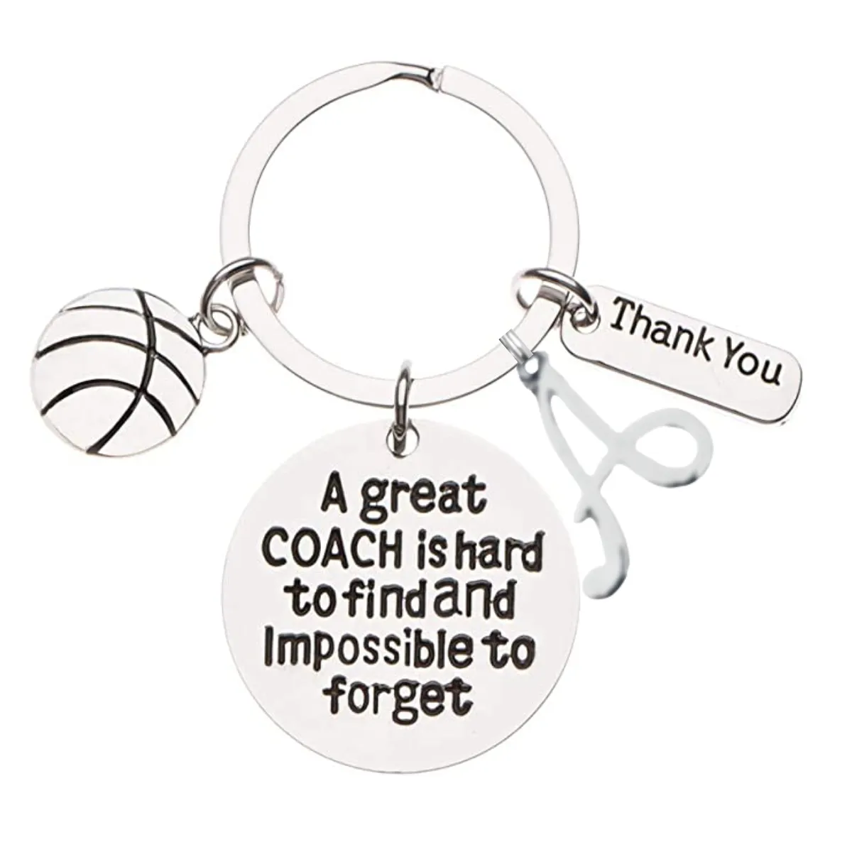 Personalized Basketball Great Coach is Hard to Find Coach Keychain