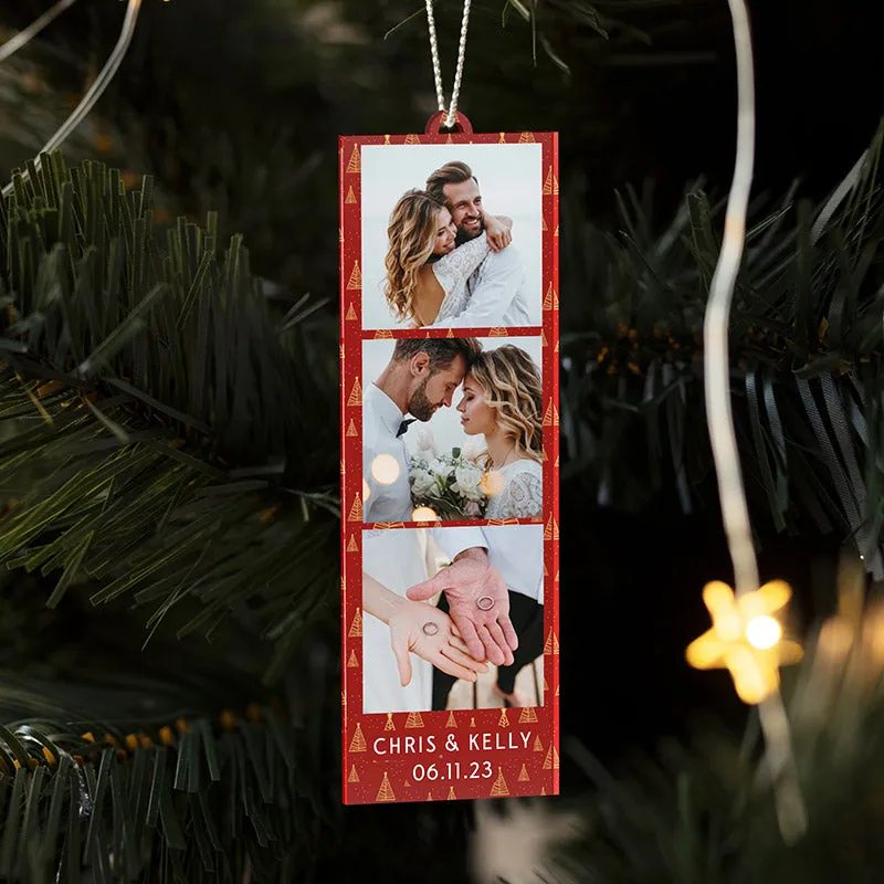 Personalized Photo Token Christmas Ornament